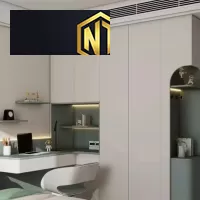 TỦ QUẦN ÁO GỖ MDF PHỦ MELAMINE MẪU 02